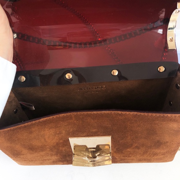 Jimmy Choo petite lockett crossbody bag brownsuede - Picture 8 of 8